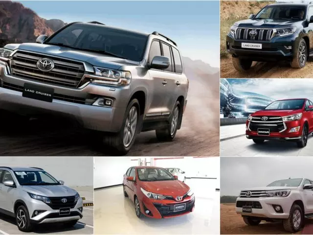 Giá xe Toyota cũ, mới hiện nay.