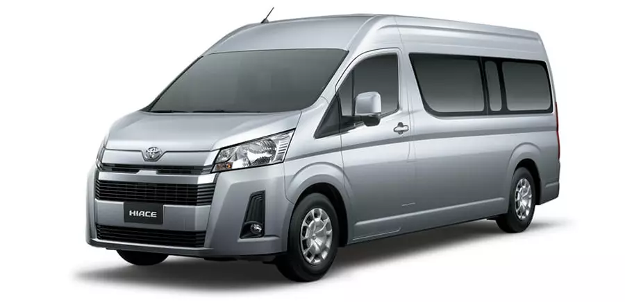 Bố cục ghế trên Toyota Hiace