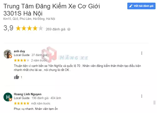 Đánh giá về trạm đăng kiểm ô tô Hà Đông