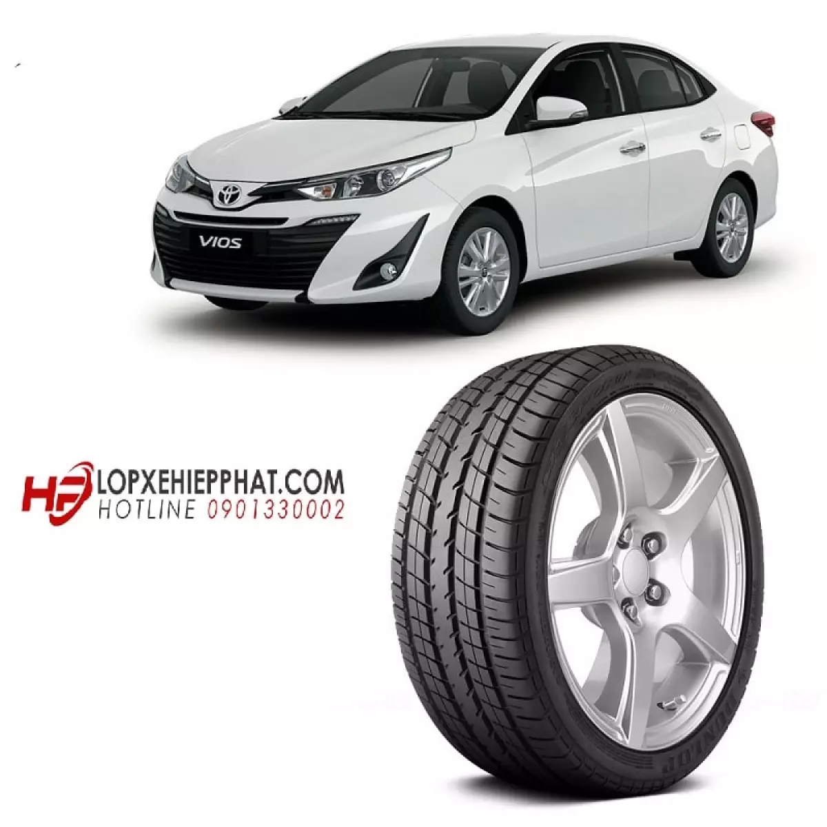 Thông số của lốp xe Toyota Vios