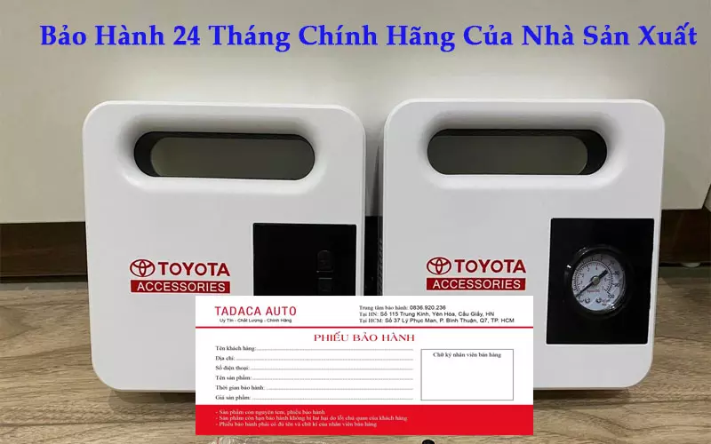 Bơm Lốp Ô Tô Toyota Điện Tử Tự Ngắt Chính Hãng