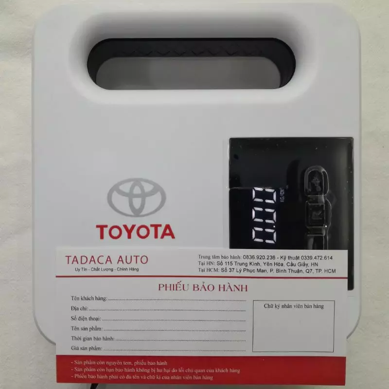 Bơm Lốp Ô Tô Toyota Điện Tử Tự Ngắt Chính Hãng