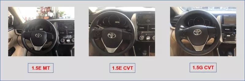 Nội thất của Toyota Vios 2019