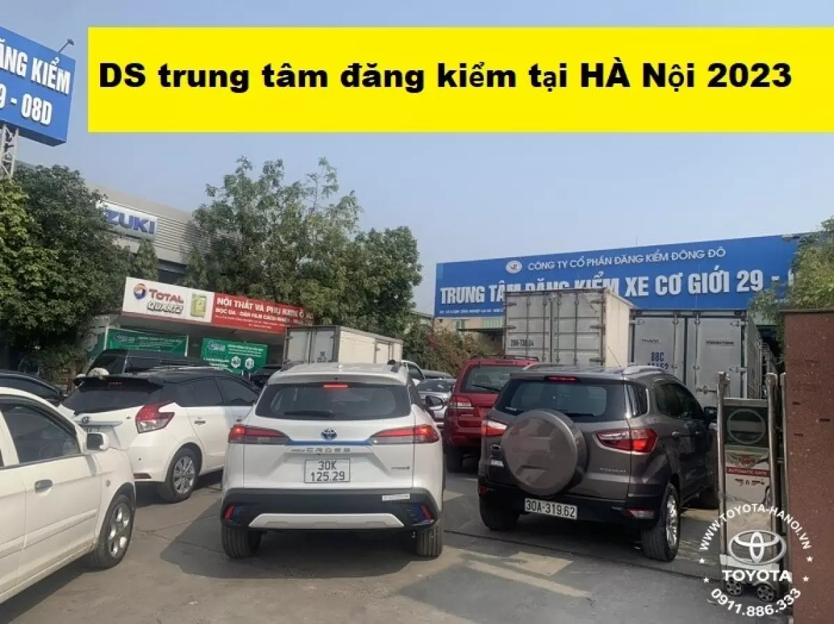 Danh sách các Trung tâm Đăng kiểm Hà Nội