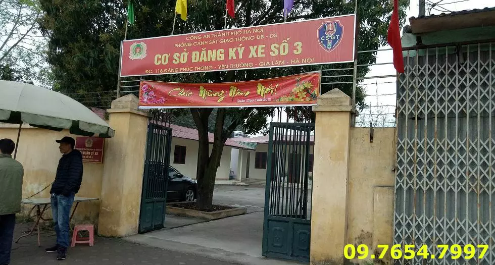 Điểm đăng ký xe ô tô số 3