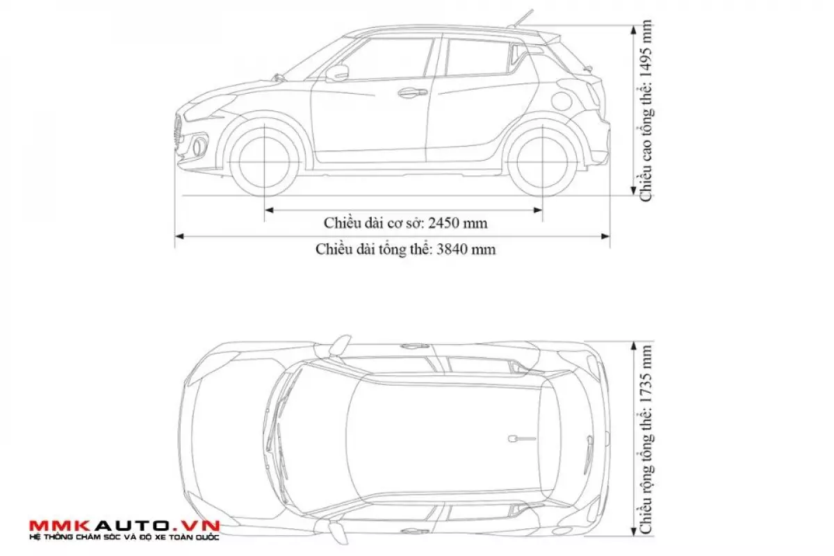 Tổng quan về kích thước tổng thể của một chiếc xe ô tô