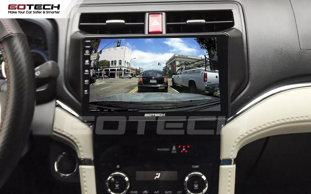 Kết nối với camera hành trình trên màn hình android GOTECH cho xe Toyota Rush 2018-2022