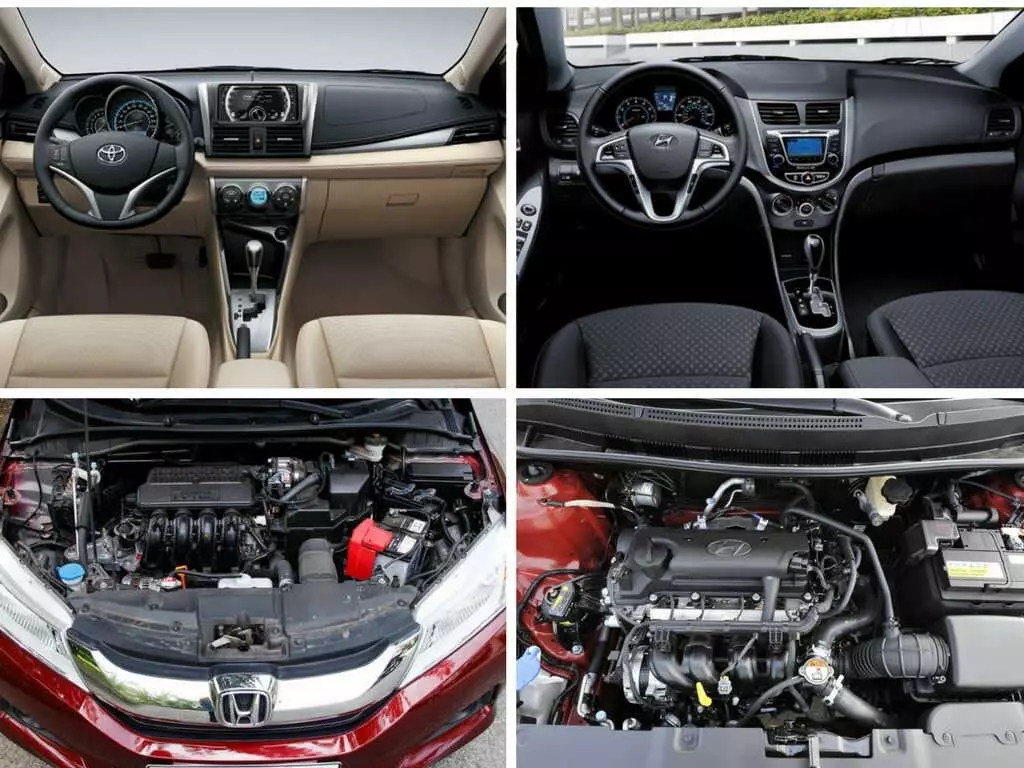 So sánh Hyundai Accent và Toyota Vios nội thất