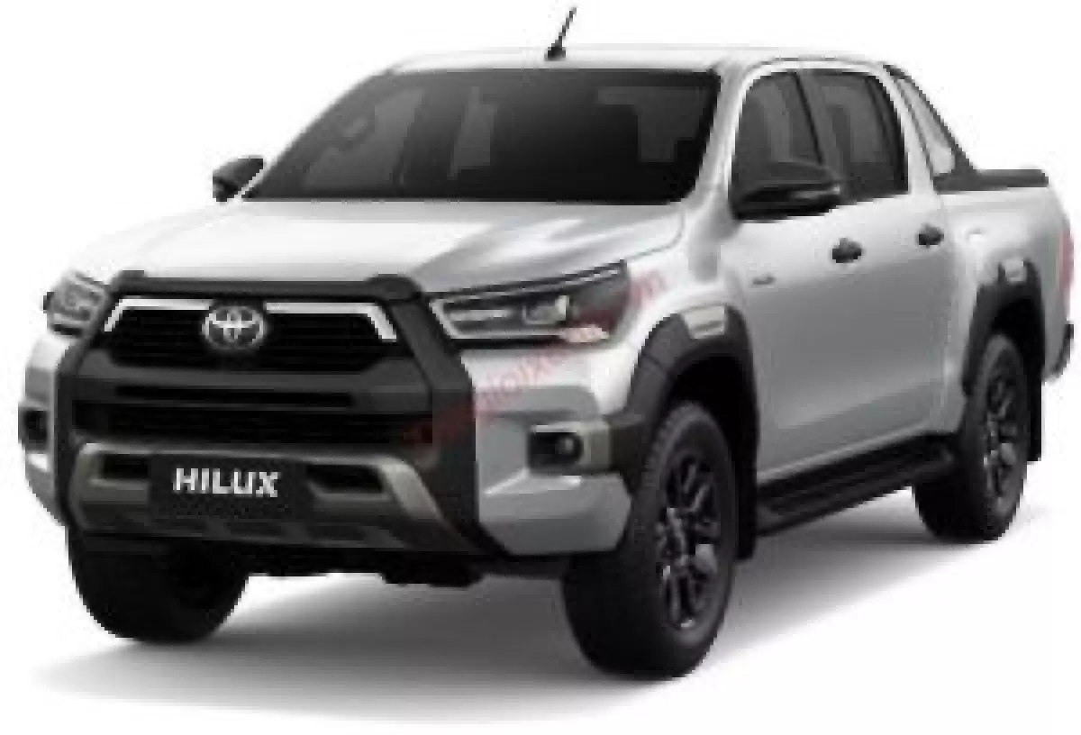 Toyota Hilux màu bạc (1D6)