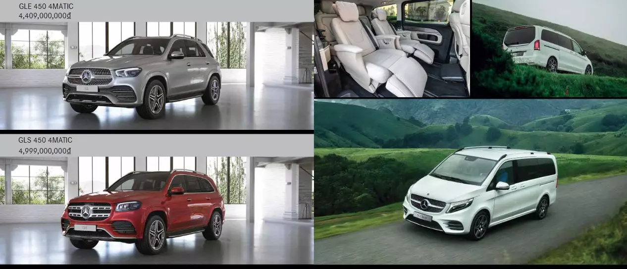 Bảng Giá xe Mercedes