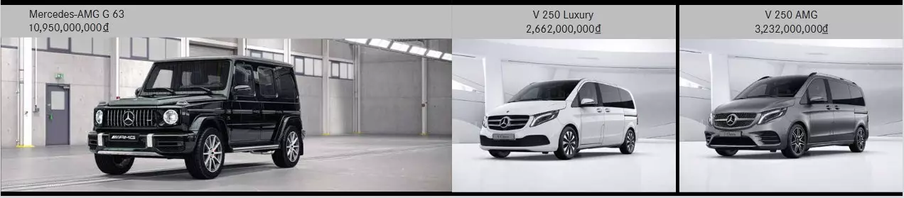 Bảng Giá xe Mercedes