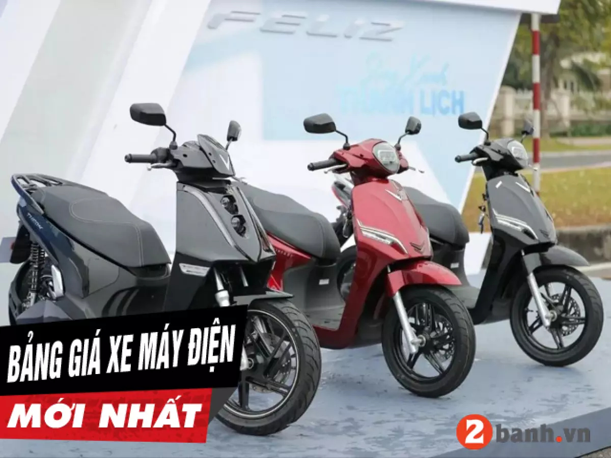 Bảng giá xe máy điện mới nhất hôm nay 2024