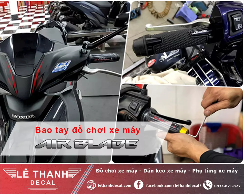 Bao tay đồ chơi xe máy Air Blade