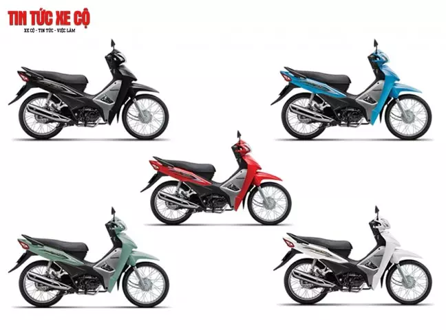 Các màu sắc xe Wave 50cc