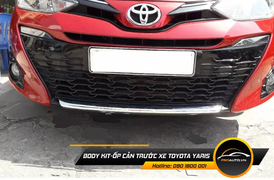 Phụ Kiện Xe Toyota Yaris - Độ body kit ốp cản trước xe