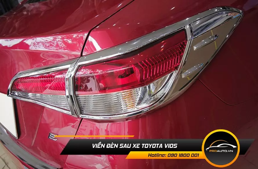 viền đèn trước xe toyota vios