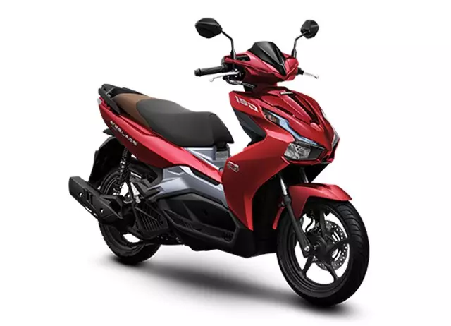 Mẫu xe Airblade 150cc đỏ bạc đen cá tính