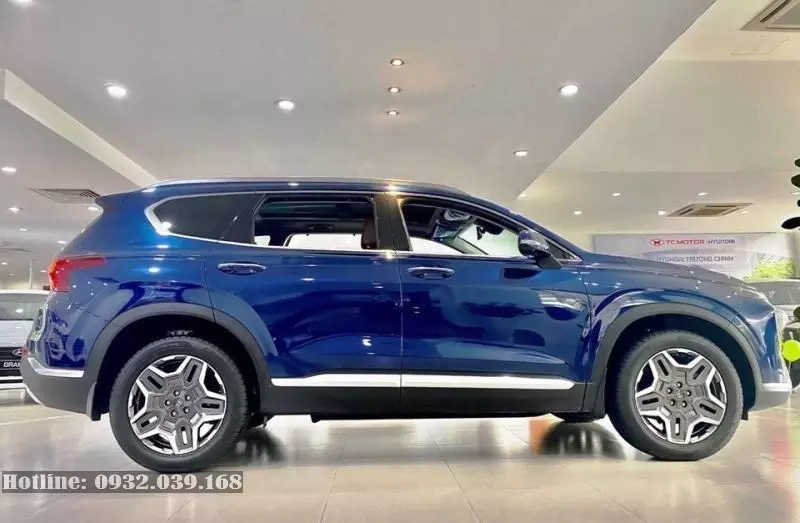 Hyundai Santafe 2022 màu trắng