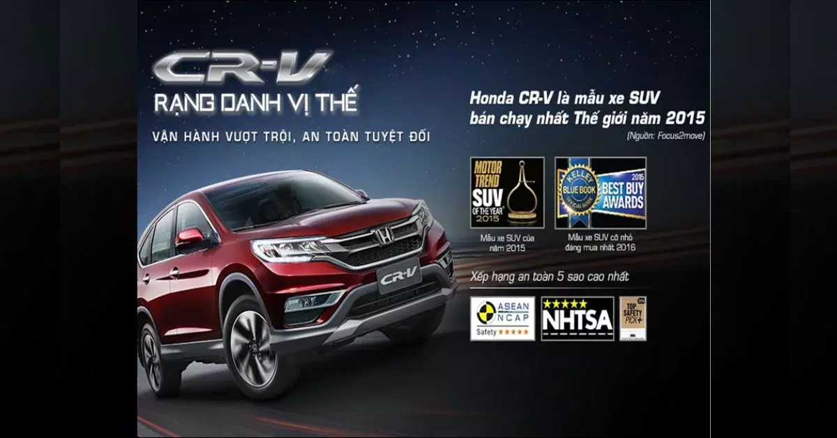 Các tính năng an toàn cơ bản đều được Honda trang bị trên xe CR-V 2015