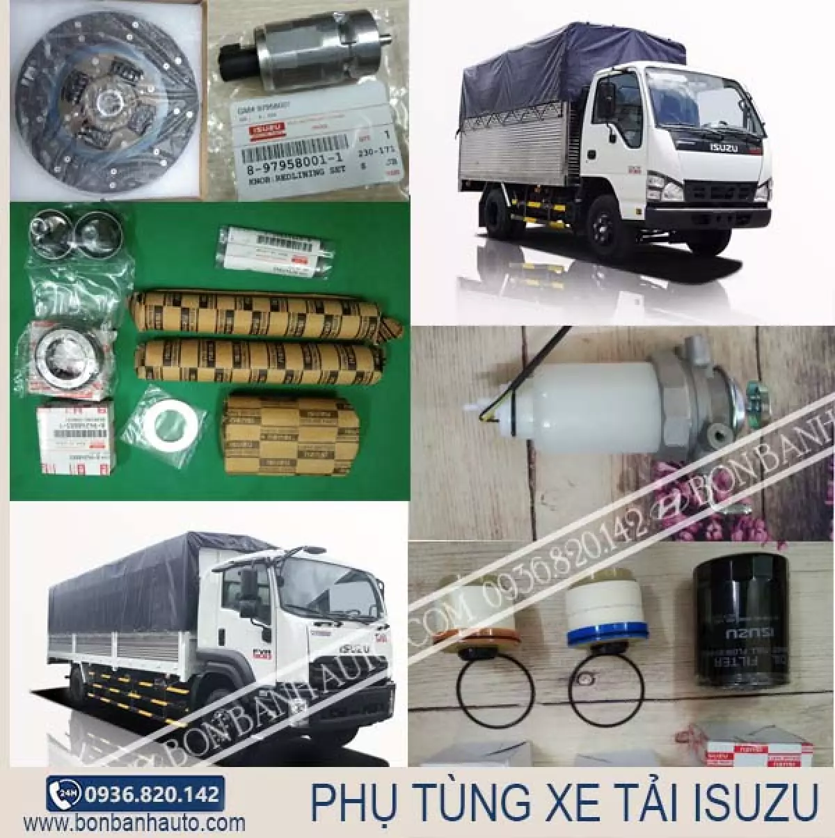 Phụ tùng xe tải Isuzu