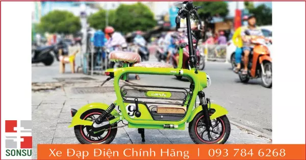 xe đạp điện mini người lớn mẹ và bé