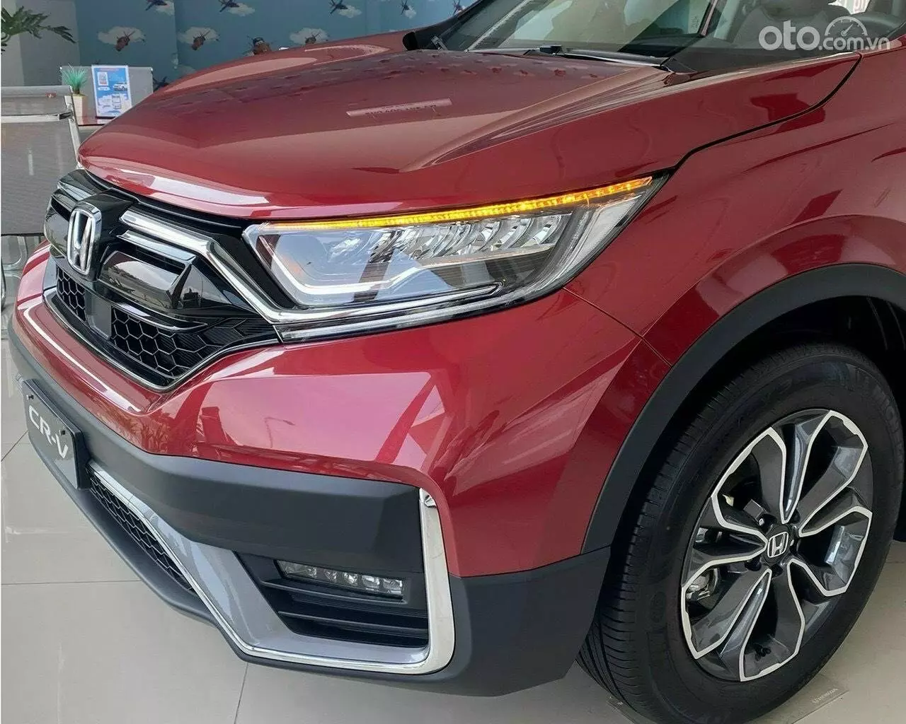 Đèn chiếu sáng trước của Honda CR-V.