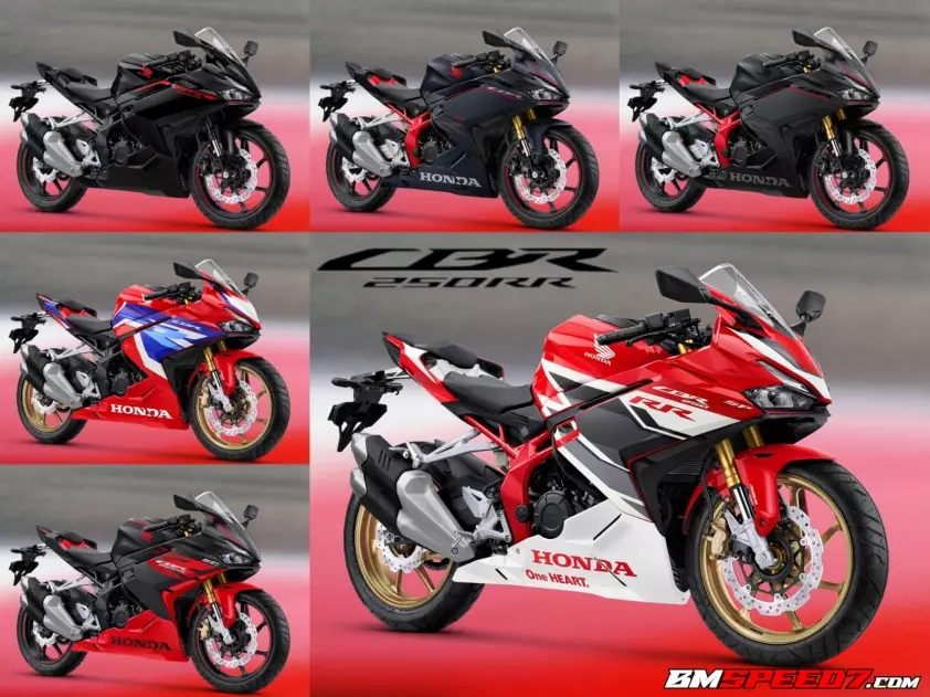 Thân xe Honda CBR250RR 2023 có thiết kế mạnh mẽ, hầm hố