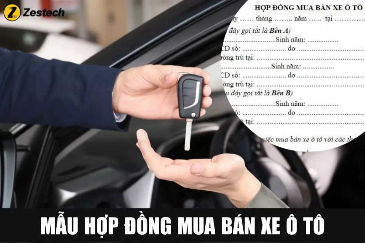 Mẫu hợp đồng mua bán xe ô tô mới nhất