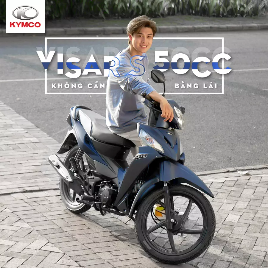 Visar S 50cc nhỏ gọn, an toàn, tiện lợi