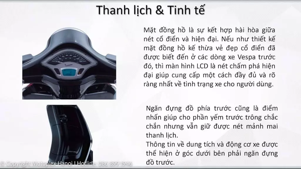 Trang bị hiện đại trên Vespa Primavera S 125 - 2023