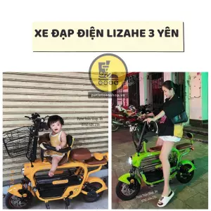 Xe đạp điện Hot Girl - xe điện gấp Burke Màu vàng