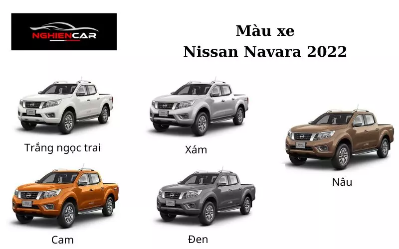 Màu xe Nissan Navara 2022