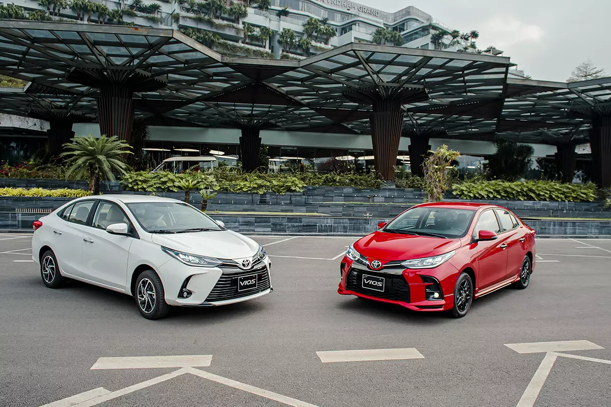 Thông số kỹ thuật xe Toyota Vios 2021 về ngoại thất.