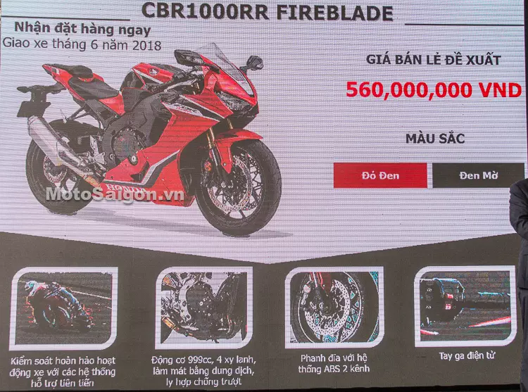 Bảng giá xe moto Honda chính hãng tại Việt Nam 2018