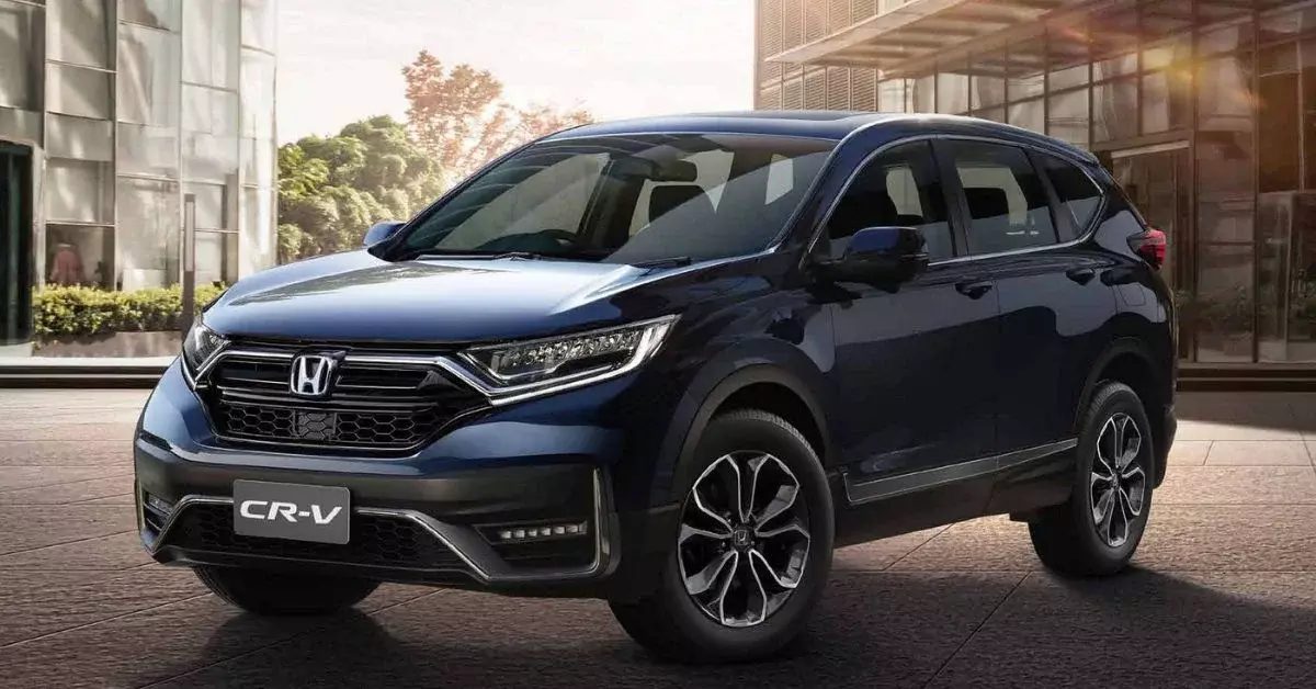 Đầu xe CR-V 2022 bản G tích hợp công nghệ mới.