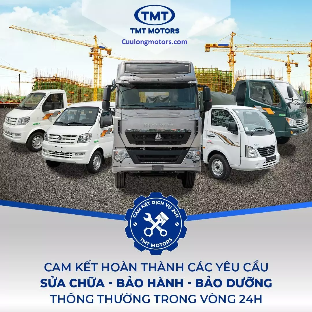 Bảo hành xe tải TMT Cửu Long