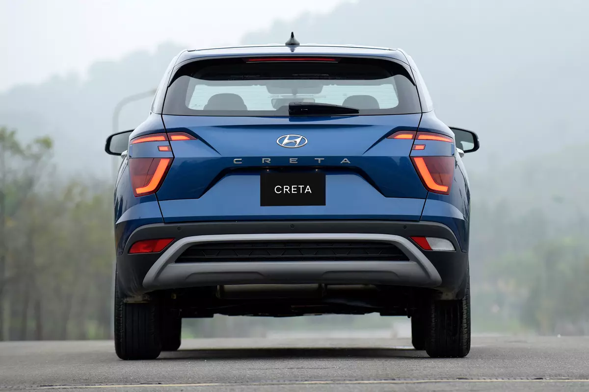 Đuôi xe Hyundai Creta 2022.