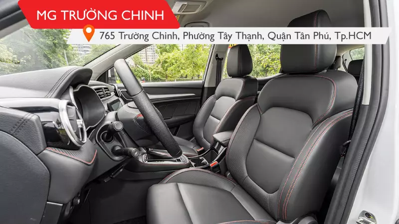 Khoang lái MG ZS rộng rãi & đầy đủ tiện nghi dành cho một chiếc SUV đô thị.