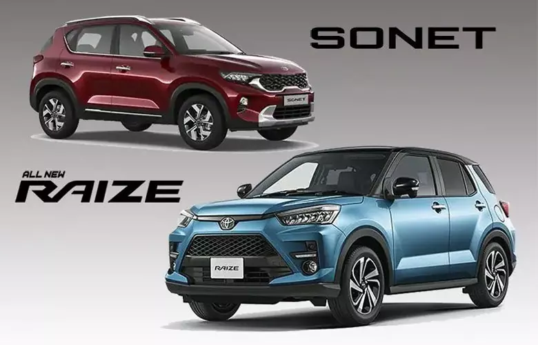 So sánh Toyota Raize và Kia Sonet