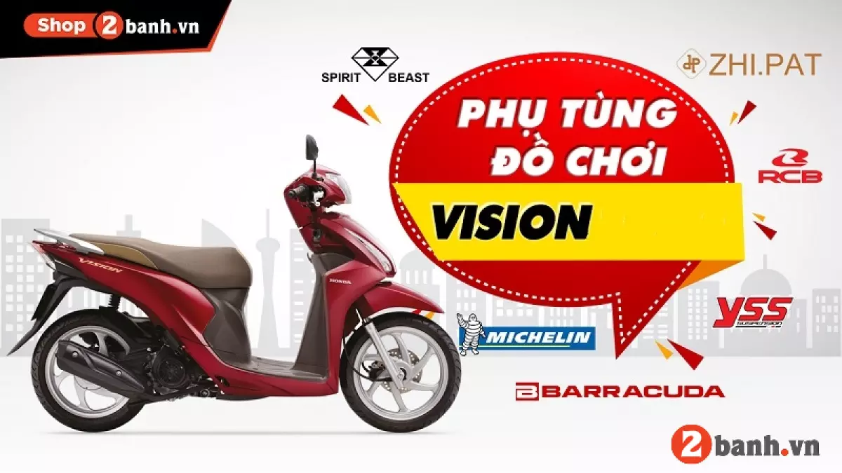 Tư vấn phụ tùng đồ chơi xe Vision 2024 mới nhất