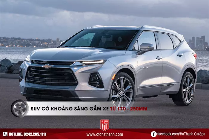 Khoảng sáng gầm dòng xe SUV