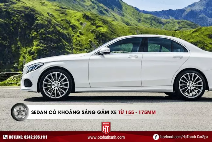 Khoảng sáng gầm dòng xe Sedan