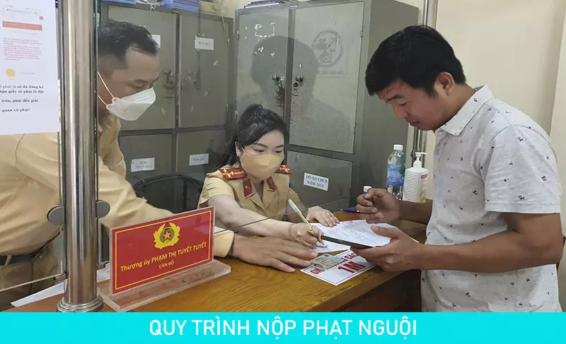 Quy trình nộp phạt nguội, tra phạt nguội