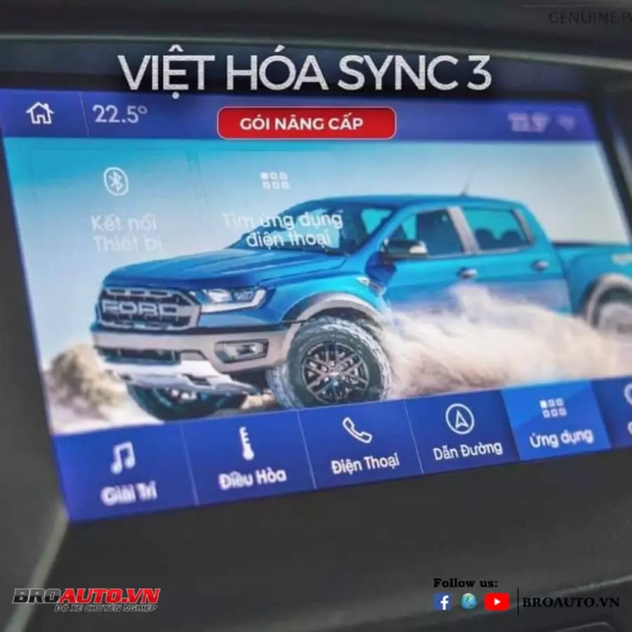 Việt hóa màn hình SYNC 3 trên Ford Everest 2019
