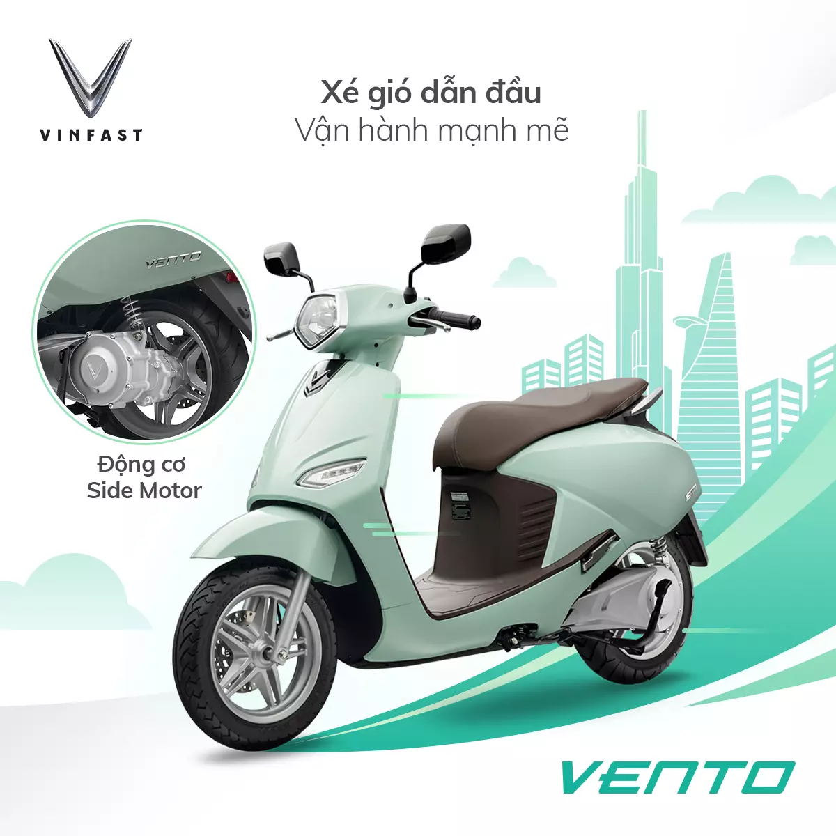 VinFast Vento có vận tốc tối đa lên đến 80km/h
