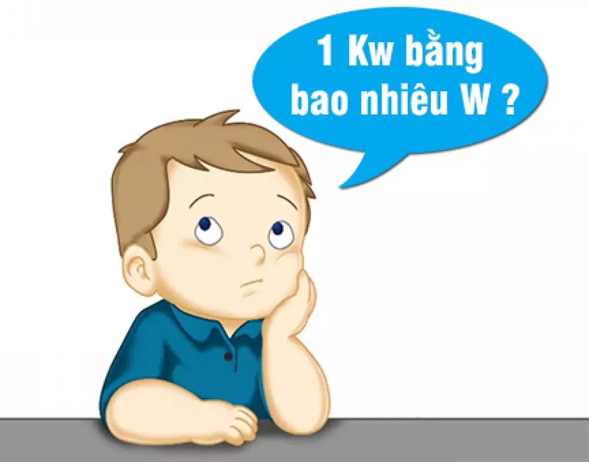 1 kW bằng bao nhiêu W