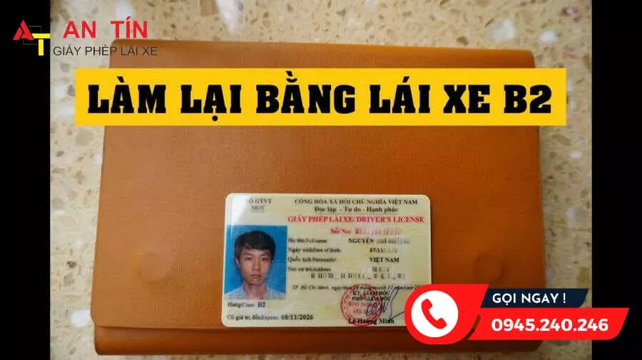 Xử lý vi phạm sử dụng bằng lái xe B2 hết hạn