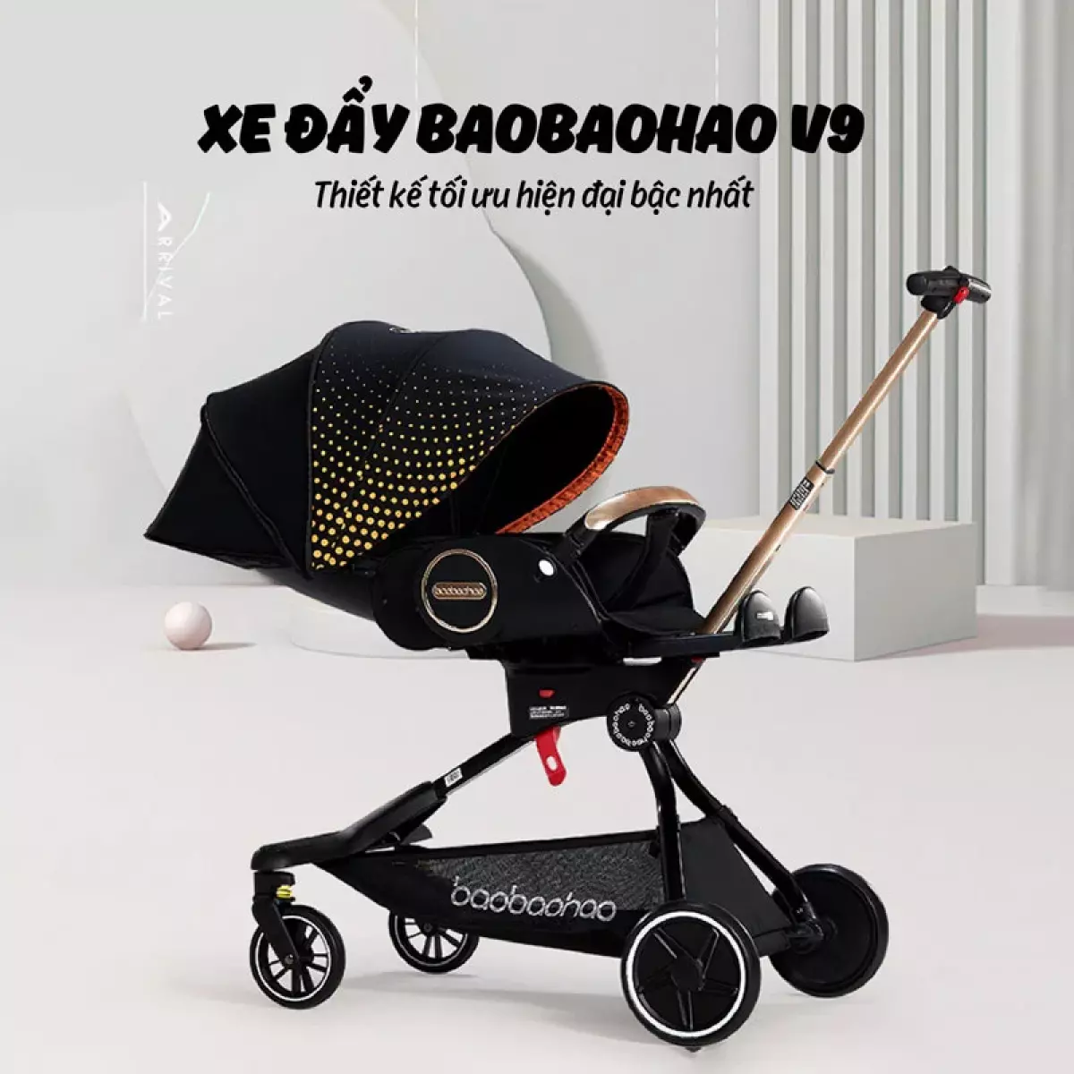 Tư thế nằm xe đẩy V9 baobaohao v9