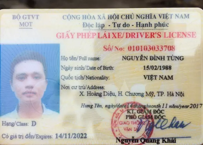 bằng d lái xe gì