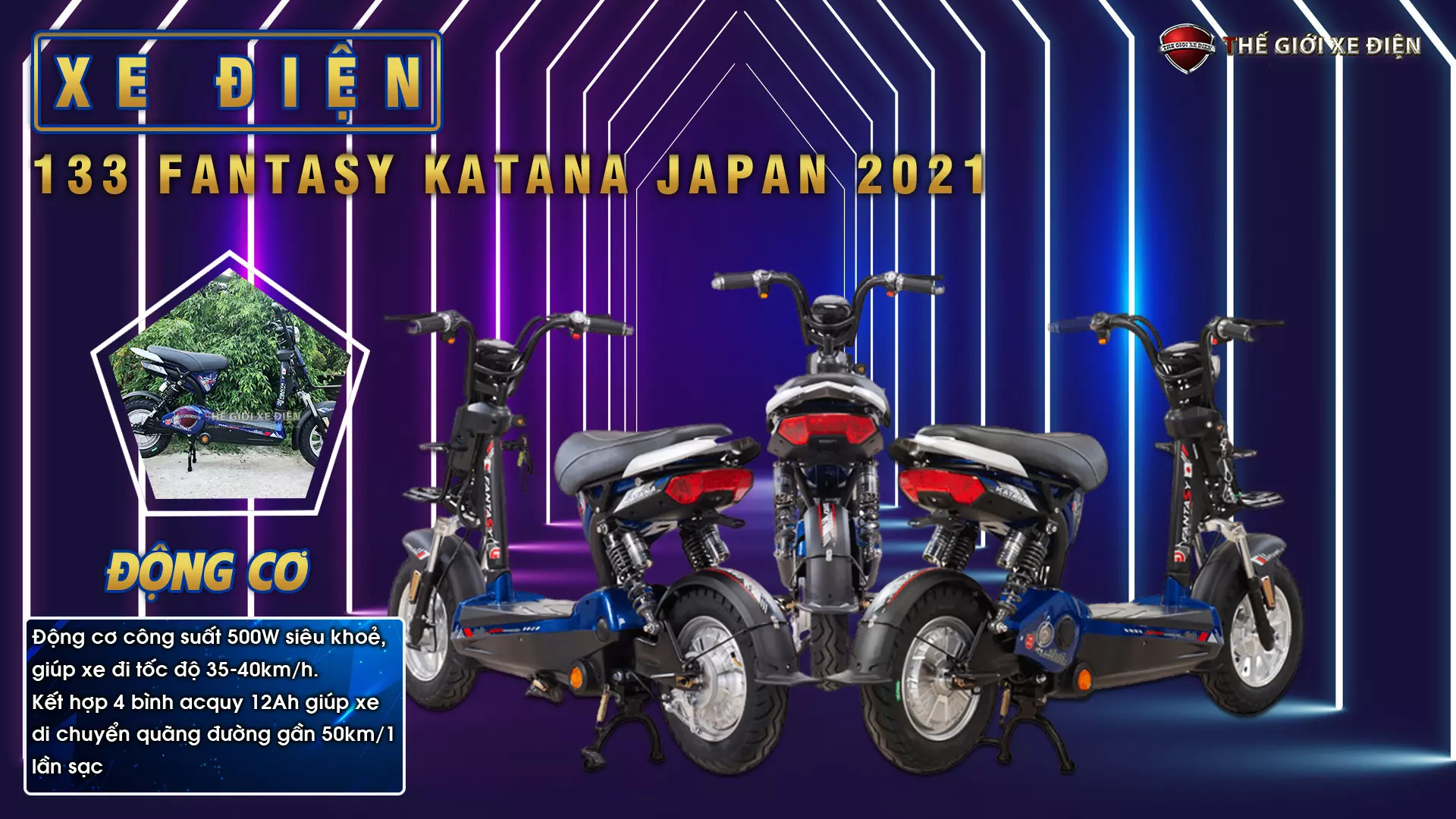 Xe Đạp Điện 133 Fantasy Katana Japan